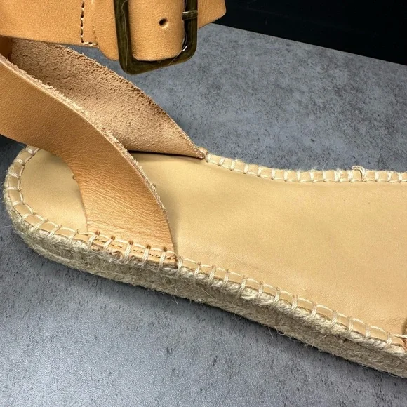 Soludos Cadiz Anthropologie Tan Espadrille Sandals - Picture 3 of 6